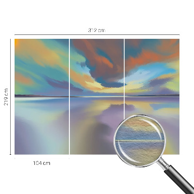 3D fototapeta Duhový západ slunce