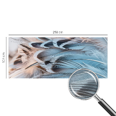 Dekorativní fototapeta na zeď Modré peří