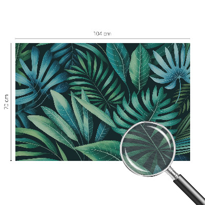 Dekorativní fototapeta na zeď Tropické listy