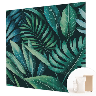 Dekorativní fototapeta na zeď Tropické listy
