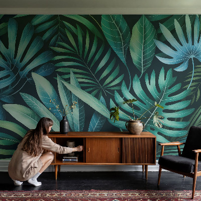 Dekorativní fototapeta na zeď Tropické listy