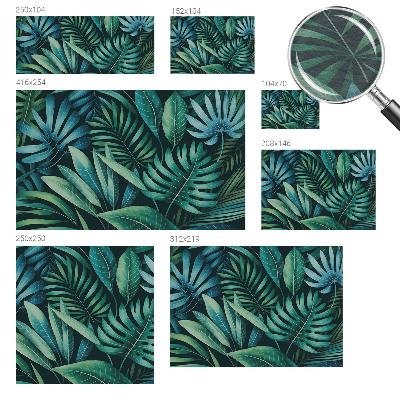 Dekorativní fototapeta na zeď Tropické listy