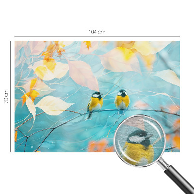 Vliesová fototapeta s potiskem Jarní ptáci