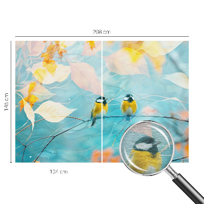 Vliesová fototapeta s potiskem Jarní ptáci