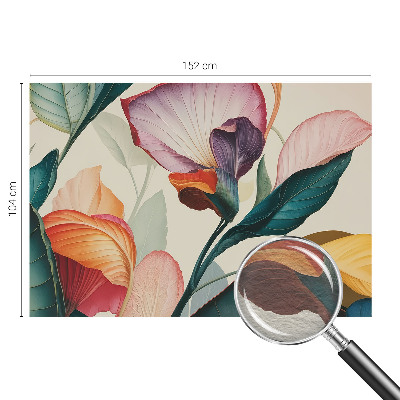 Fototapeta na míru do obýváku Barevné květiny