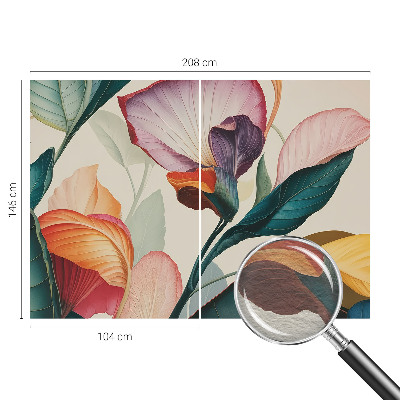 Fototapeta na míru do obýváku Barevné květiny