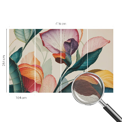 Fototapeta na míru do obýváku Barevné květiny