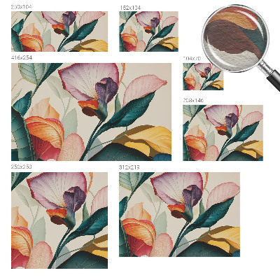 Fototapeta na míru do obýváku Barevné květiny