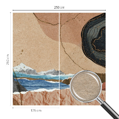 Vliesová fototapeta s potiskem Abstraktní krajina