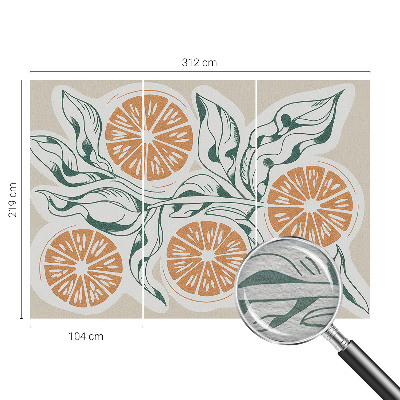 Vliesová fototapeta do ložnice Ovocné vzory