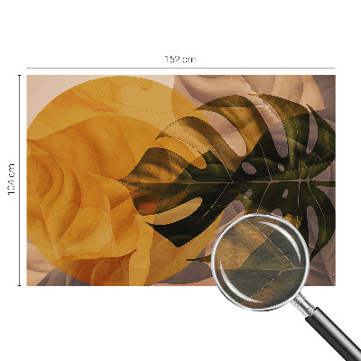 Fototapeta na míru do ložnice Abstraktní listy