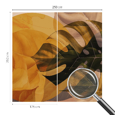 Fototapeta na míru do ložnice Abstraktní listy