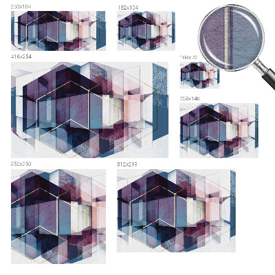 Dekorativní fototapeta na zeď Geometrické kostky