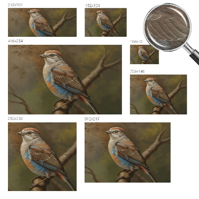 Fototapeta na míru do obýváku Ptačí portrét