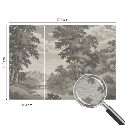 Vliesová fototapeta na zeď Hrad a most