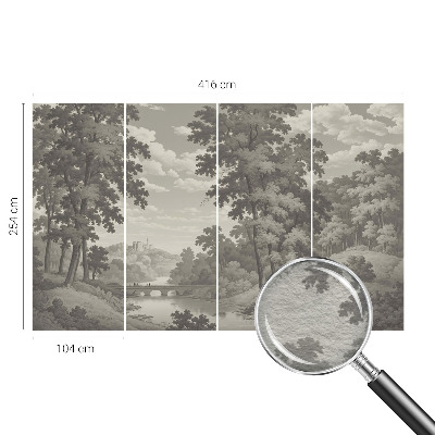 Vliesová fototapeta na zeď Hrad a most