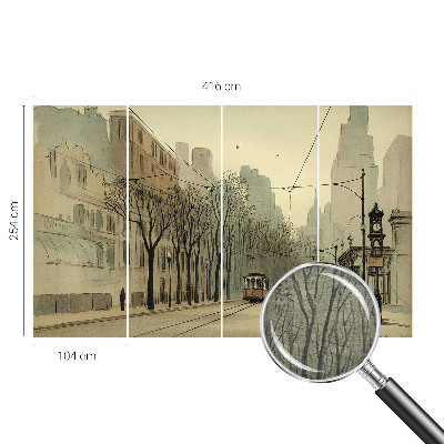 Vliesová fototapeta do obýváků Městská symetrie