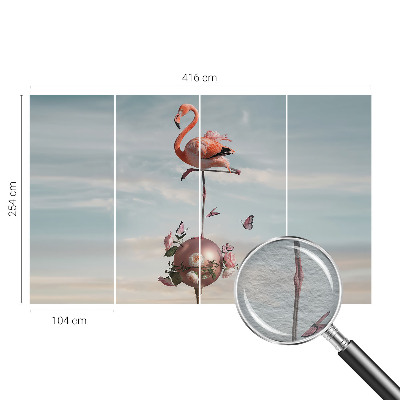 Fototapeta do ložnice Elegantní plameňák