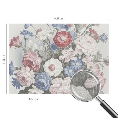 Dekorativní fototapeta na zeď Barevná kytice