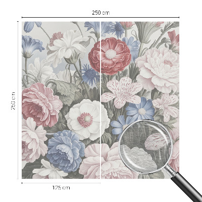 Dekorativní fototapeta na zeď Barevná kytice