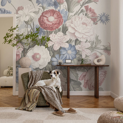 Dekorativní fototapeta na zeď Barevná kytice