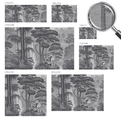 Fototapeta s potiskem na vliesu Tropická džungle