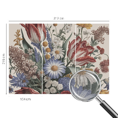 Fototapeta na míru do obýváku Kytice květin