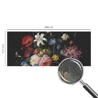 3D fototapeta Květiny s hmyzem