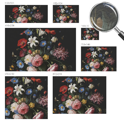 3D fototapeta Květiny s hmyzem