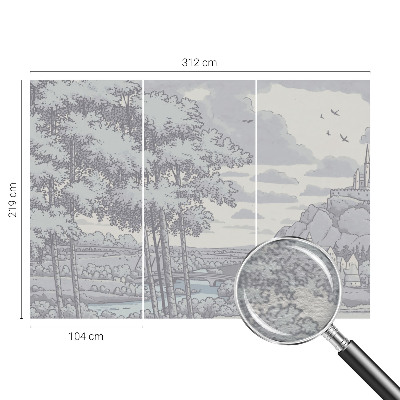 Vliesová fototapeta s potiskem Pohádková krajina