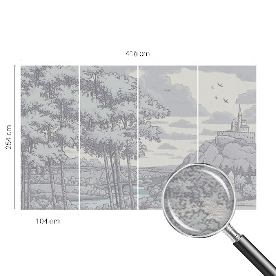 Vliesová fototapeta s potiskem Pohádková krajina