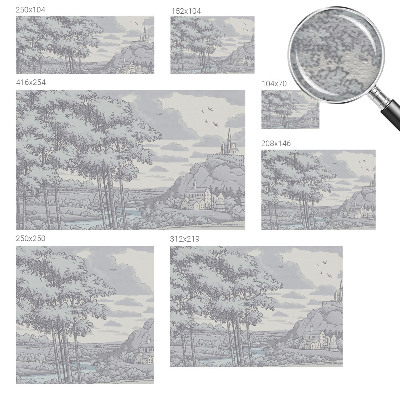 Vliesová fototapeta s potiskem Pohádková krajina