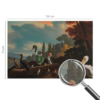 Vliesová fototapeta na zeď Malební ptáci