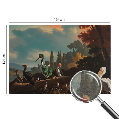 Vliesová fototapeta na zeď Malební ptáci