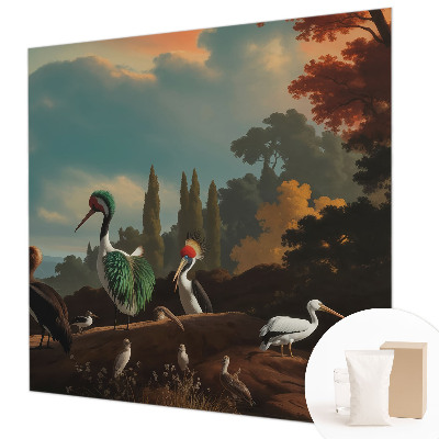 Vliesová fototapeta na zeď Malební ptáci