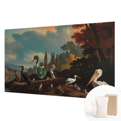 Vliesová fototapeta na zeď Malební ptáci