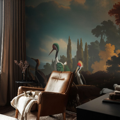 Vliesová fototapeta na zeď Malební ptáci