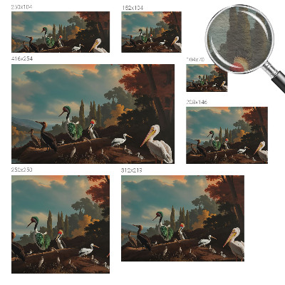 Vliesová fototapeta na zeď Malební ptáci