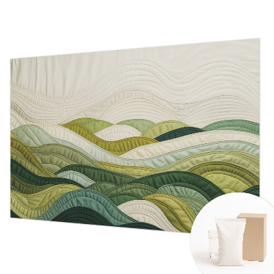 Vliesová fototapeta do ložnice Látkové kopce