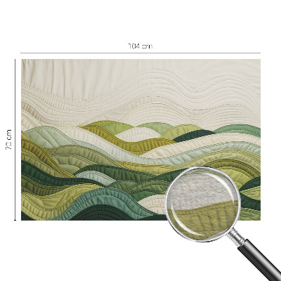 Vliesová fototapeta do ložnice Látkové kopce