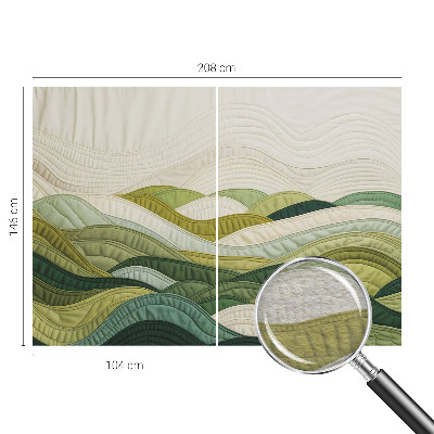 Vliesová fototapeta do ložnice Látkové kopce