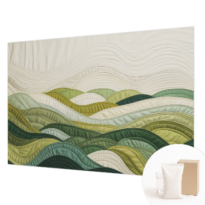 Vliesová fototapeta do ložnice Látkové kopce