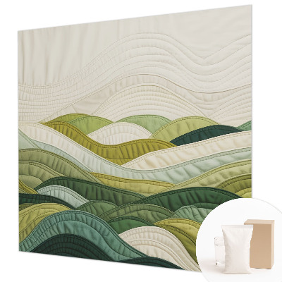 Vliesová fototapeta do ložnice Látkové kopce