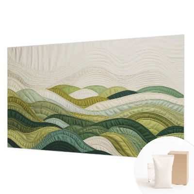 Vliesová fototapeta do ložnice Látkové kopce