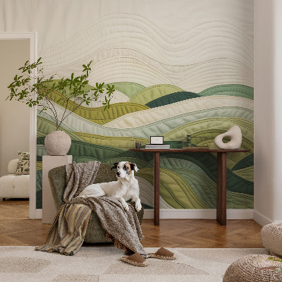 Vliesová fototapeta do ložnice Látkové kopce