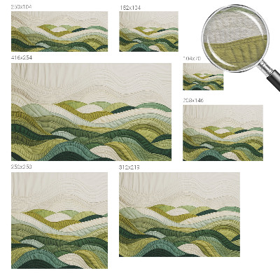 Vliesová fototapeta do ložnice Látkové kopce