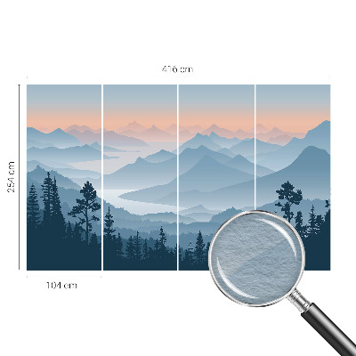 3D fototapeta Horské panorama