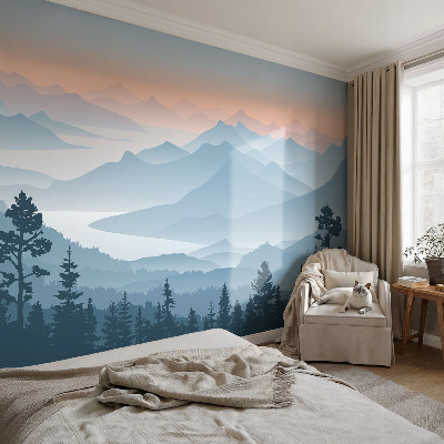 3D fototapeta Horské panorama
