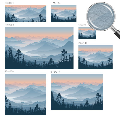 3D fototapeta Horské panorama