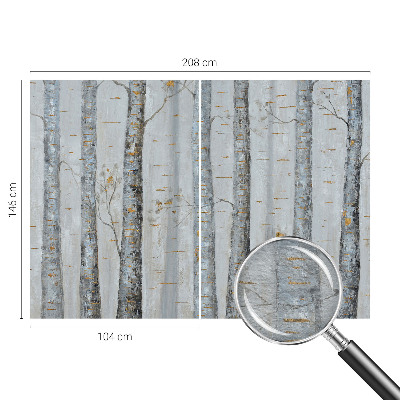 Vliesová fototapeta do obýváků Břízy